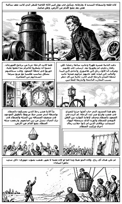 A Balloon Journey manga adaptation by Jules Verne · Page 3