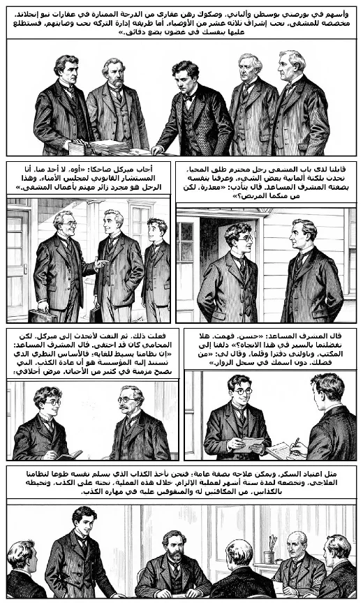 A Day Among Liars manga adaptation by Edward Page Mitchell · Page 4