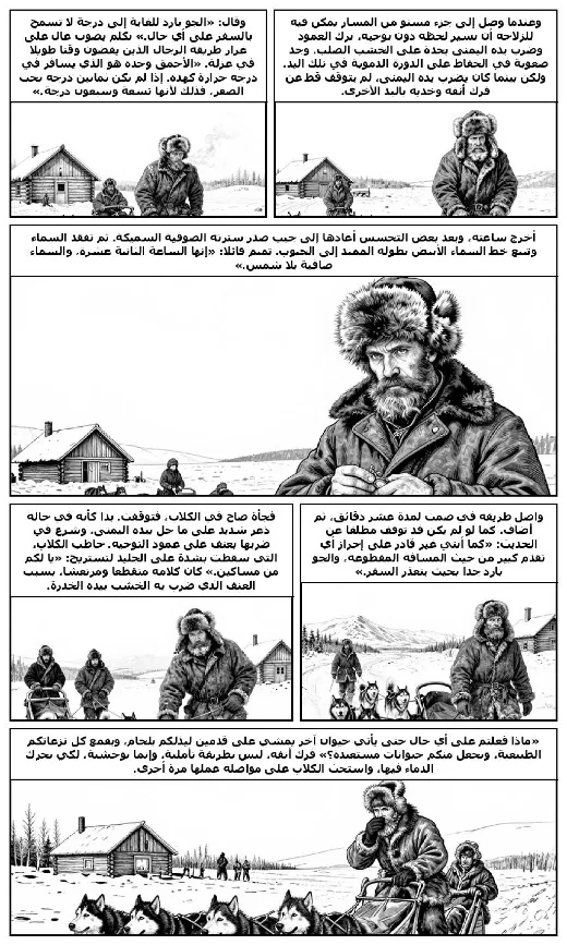 A Day's Lodging manga adaptation by Jack London · Page 2