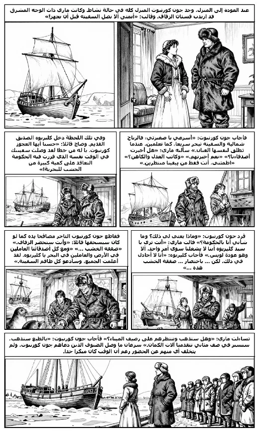 A Winter Amid the Ice manga adaptation by Jules Verne · Page 3