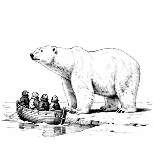 The Polar Bear, The danger of the ice, character in A Winter Amid the Ice