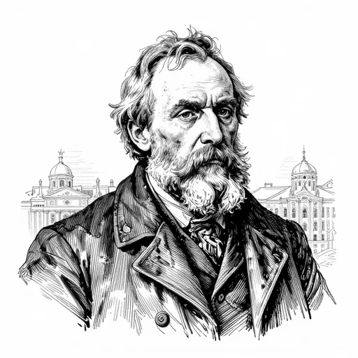 Anya's father, A poor drunken teacher, character in Anna on the Neck