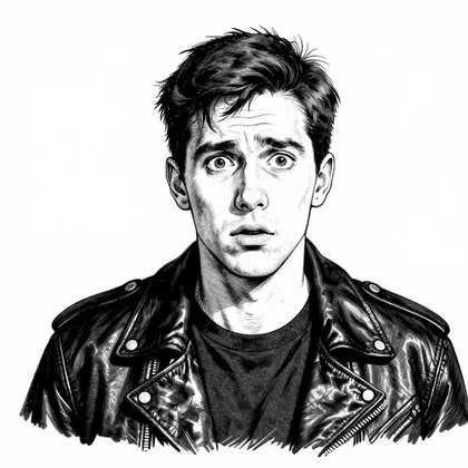 The young man, The driver of the black truck, character in Beware of Stopping on the Highway