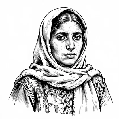 امرأة من الحارة (تشكو الفقر والظلم) من مانغا «أولاد حارتنا»