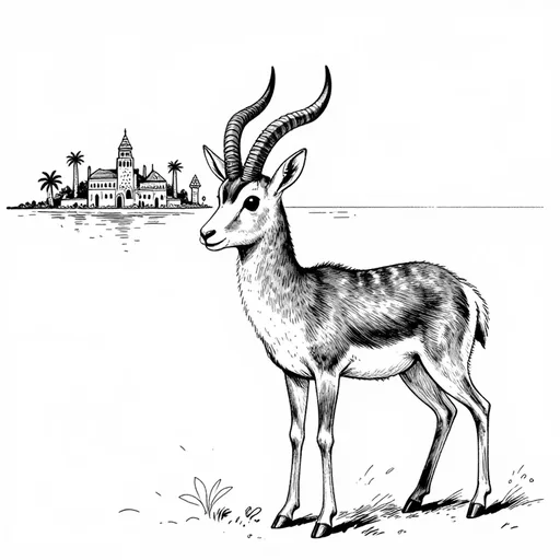 The Gazelle, Hayy's foster mother, character in Hayy ibn Yaqzan