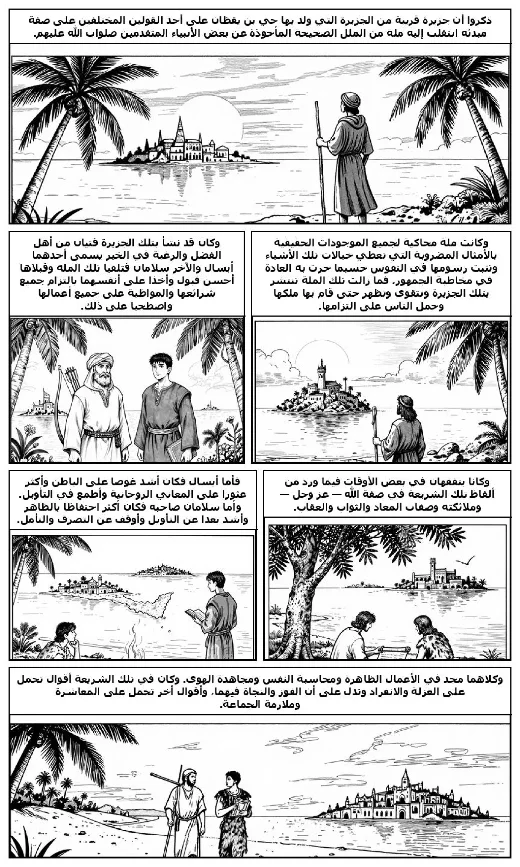 Hayy ibn Yaqzan manga adaptation by Ibn Tufayl · Page 1