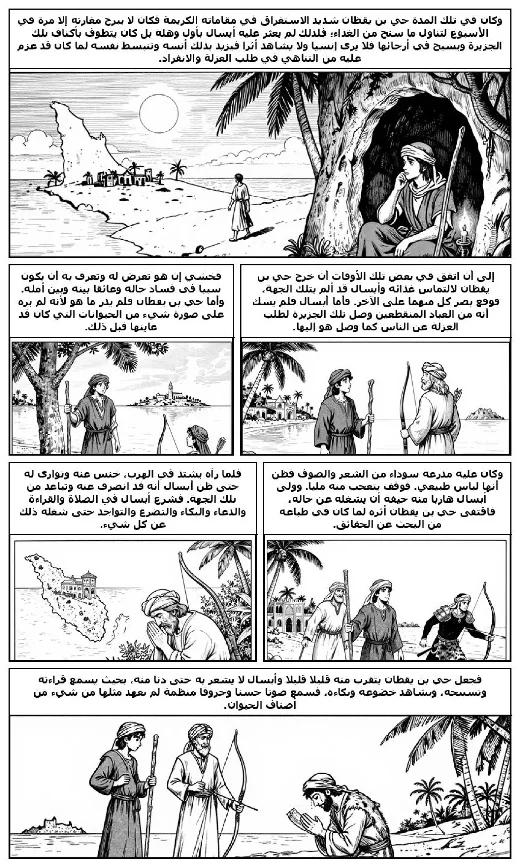 Hayy ibn Yaqzan manga adaptation by Ibn Tufayl · Page 3
