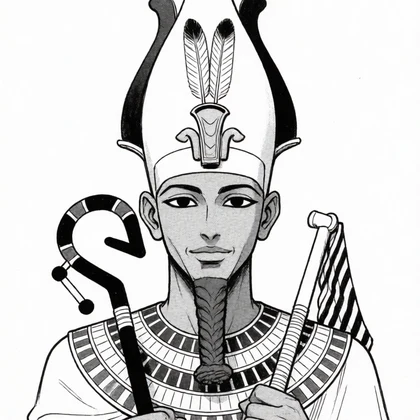 Osiris, The king who taught people to farm, character in Isis and Osiris