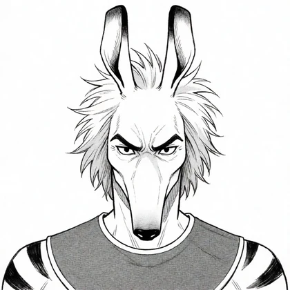 Set, His jealous brother, with the head of the Set animal, character in Isis and Osiris