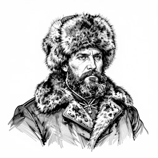 Ivan, The cruel Russian commander, character in Negore the Coward