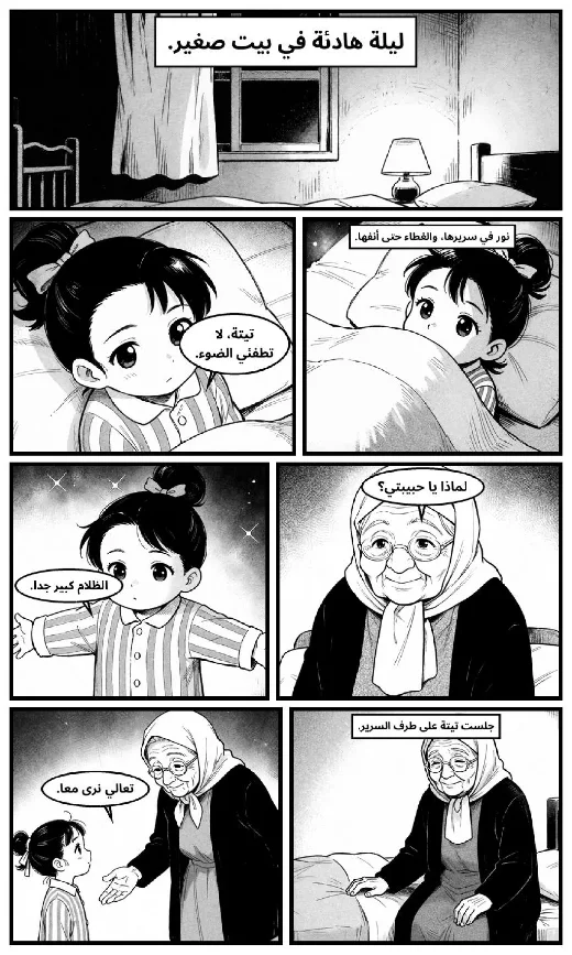 Nour and the Dark manga adaptation by Sutur · Page 1
