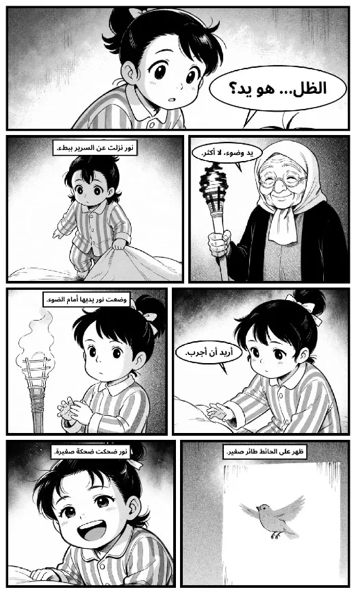 مانغا «نور والظل» · سطور · صفحة 3