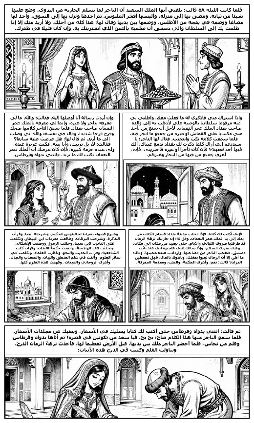 One Thousand and One Nights manga adaptation by Folk tradition · Page 1