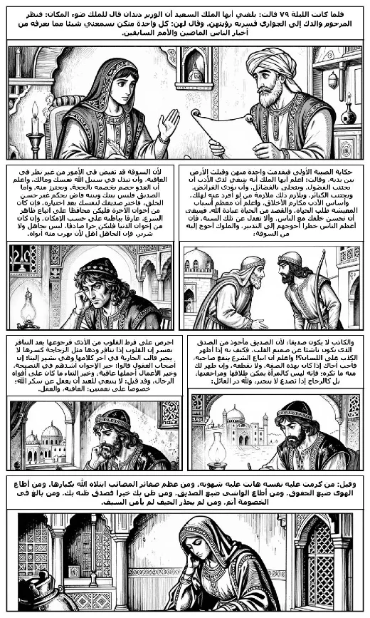One Thousand and One Nights manga adaptation by Folk tradition · Page 1