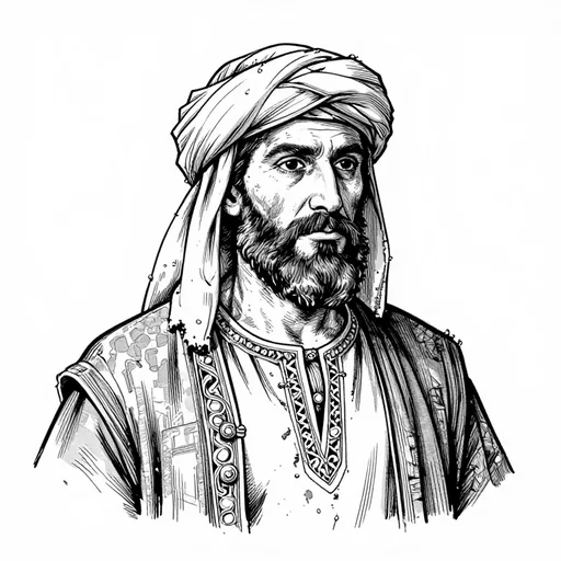 The Caravan Leader, A traveling merchant, character in One Thousand and One Nights