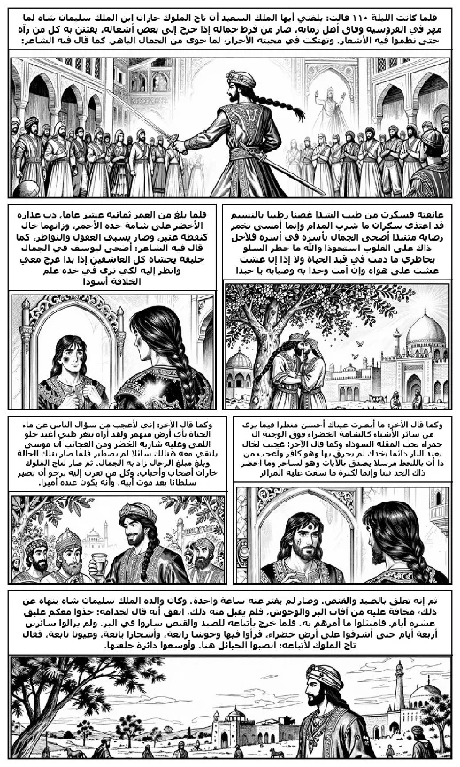 One Thousand and One Nights manga adaptation by Folk tradition · Page 1