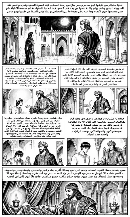 One Thousand and One Nights manga adaptation by Folk tradition · Page 3