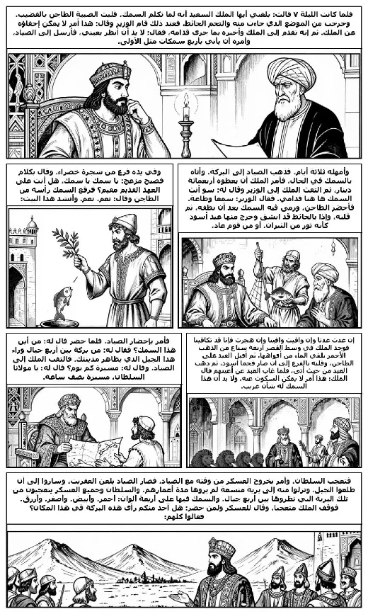 One Thousand and One Nights manga adaptation by Folk tradition · Page 1