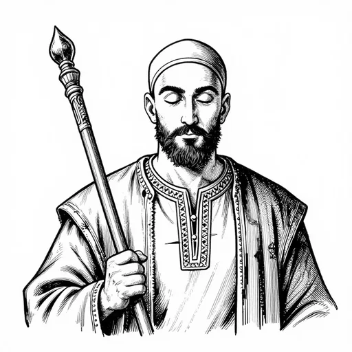 The One-Eyed Dervish, A wandering dervish, character in One Thousand and One Nights