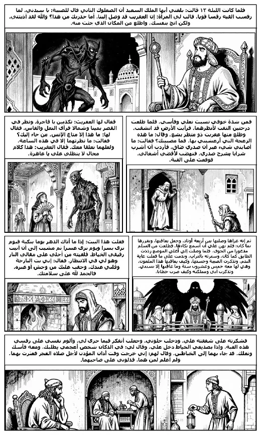 One Thousand and One Nights manga adaptation by Folk tradition · Page 1