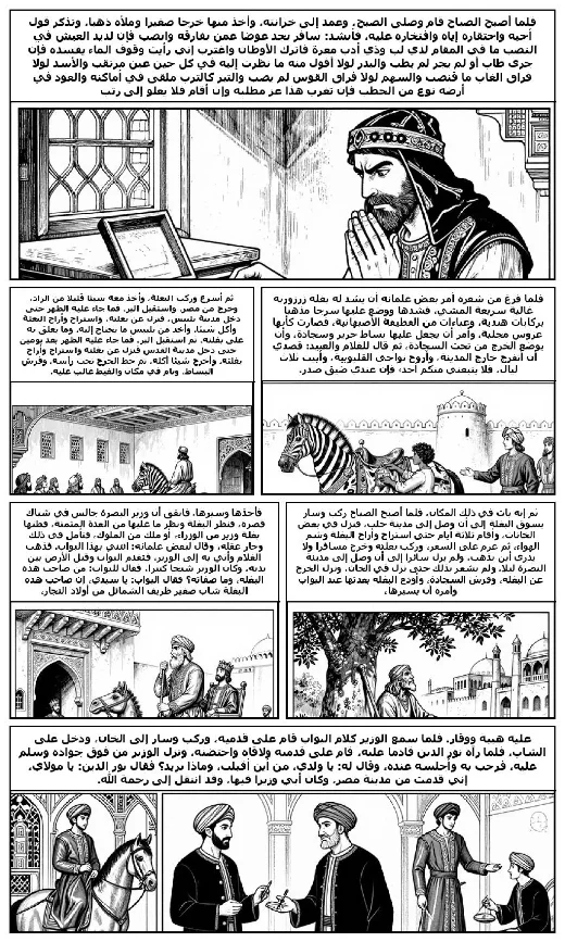 One Thousand and One Nights manga adaptation by Folk tradition · Page 3
