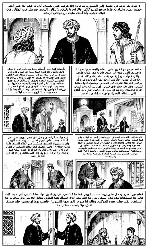 One Thousand and One Nights manga adaptation by Folk tradition · Page 4