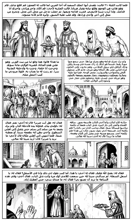 One Thousand and One Nights manga adaptation by Folk tradition · Page 1