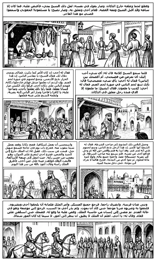 One Thousand and One Nights manga adaptation by Folk tradition · Page 4