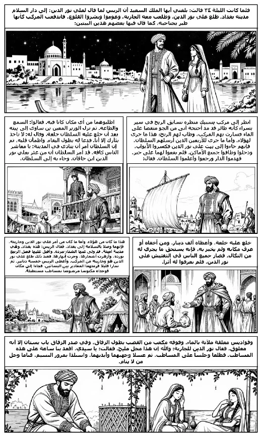One Thousand and One Nights, volume 7: the first story page