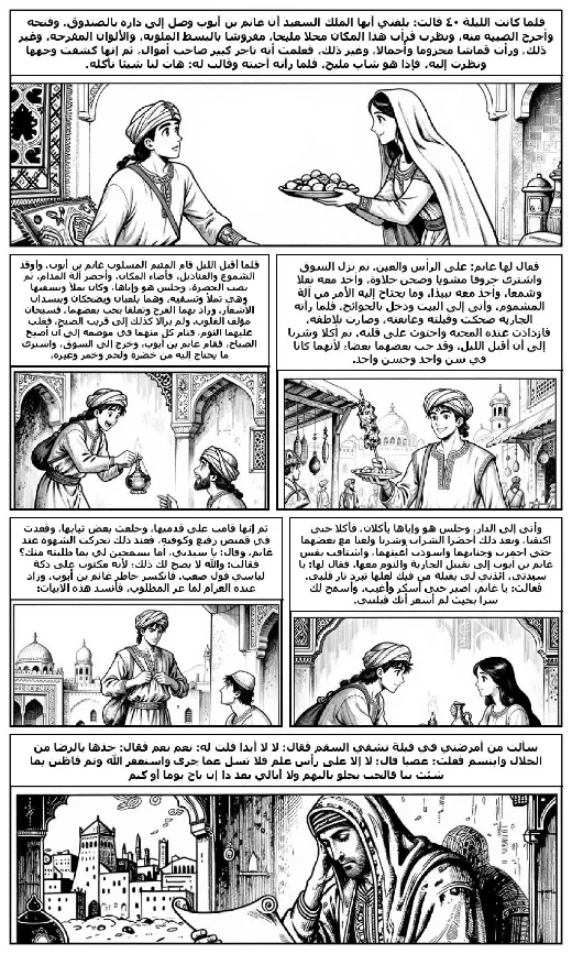 One Thousand and One Nights manga adaptation by Folk tradition · Page 1