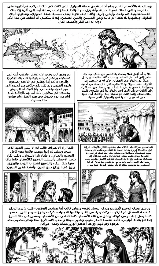 One Thousand and One Nights manga adaptation by Folk tradition · Page 4