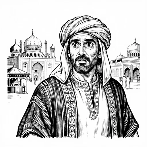 The Merchant, The merchant at the jinni's mercy, character in One Thousand and One Nights