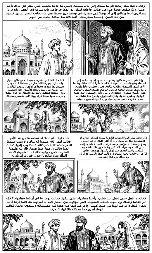One Thousand and One Nights manga adaptation by Folk tradition · Page 3