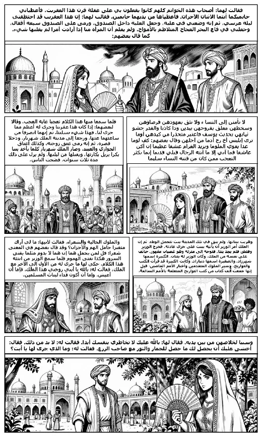 One Thousand and One Nights manga adaptation by Folk tradition · Page 4