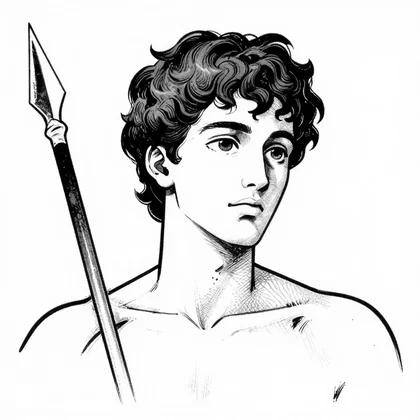 Adonis, The beautiful hunter, son of Myrrha, character in Oriental Legends