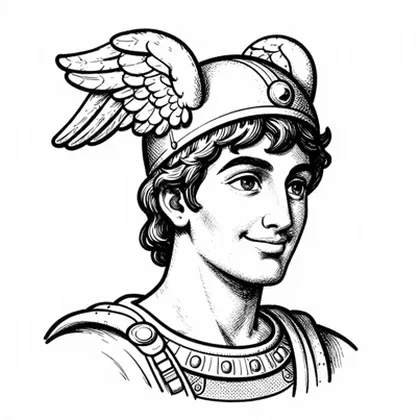 Mercury (Hermes), Messenger of the gods, character in Oriental Legends