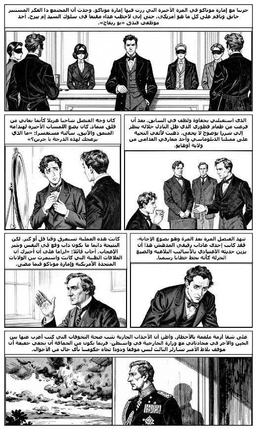 Our War with Monaco manga adaptation by Edward Page Mitchell · Page 1