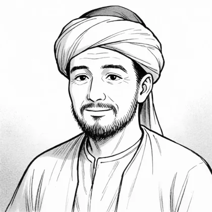 عبد الله (أبو أحمد، علّمه بالسمع) من مانغا «رسالة الغفران»