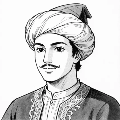 أبو القاسم المغربي (وزير شابّ متكبّر) من مانغا «رسالة الغفران»