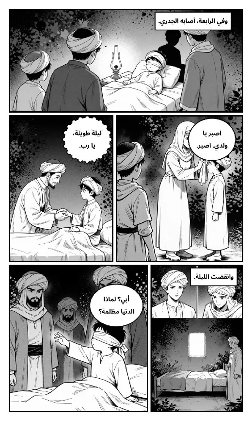 مانغا «رسالة الغفران» · أبو العلاء المعرّي · صفحة 3