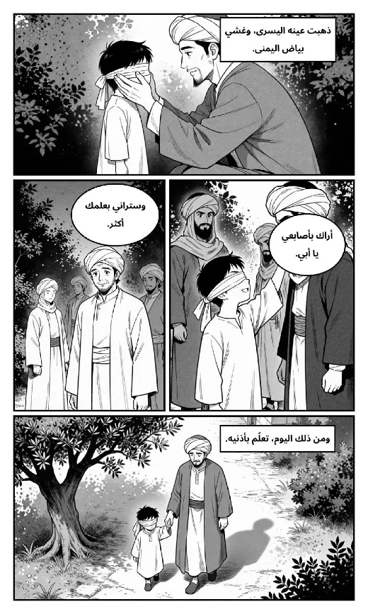 مانغا «رسالة الغفران» · أبو العلاء المعرّي · صفحة 4