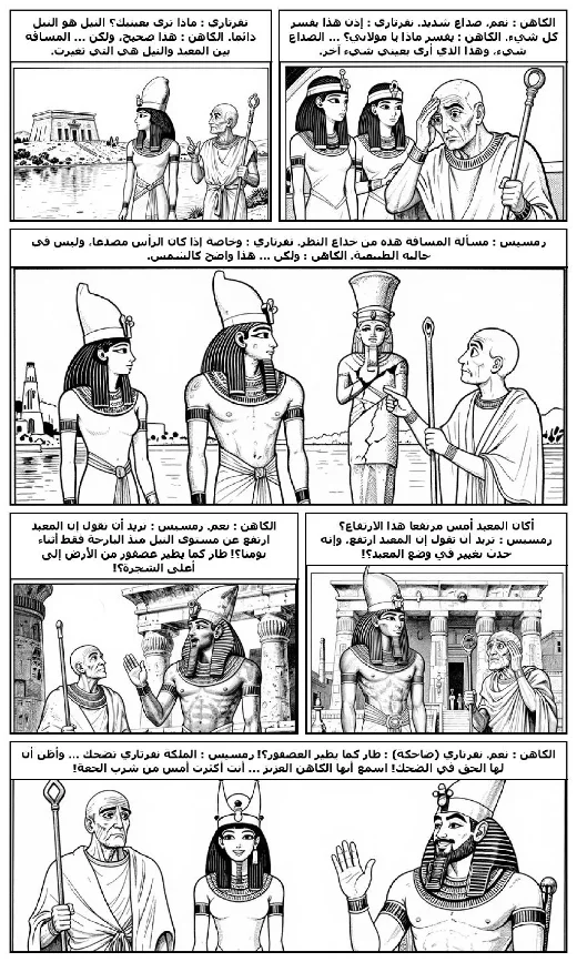 The Abu Simbel Festival manga adaptation by Tawfiq al-Hakim · Page 2