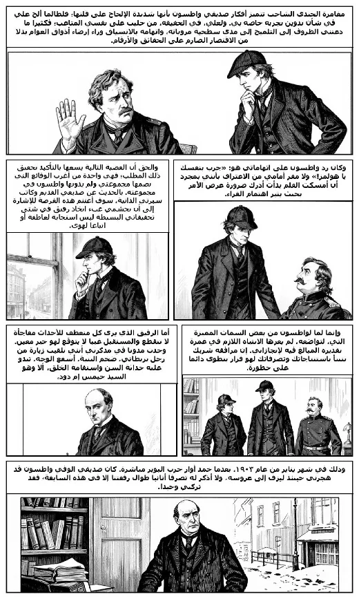 The Adventure of the Blanched Soldier manga adaptation by Arthur Conan Doyle · Page 1