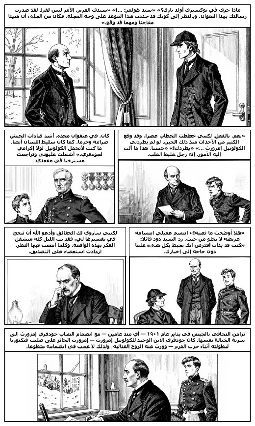 The Adventure of the Blanched Soldier manga adaptation by Arthur Conan Doyle · Page 3