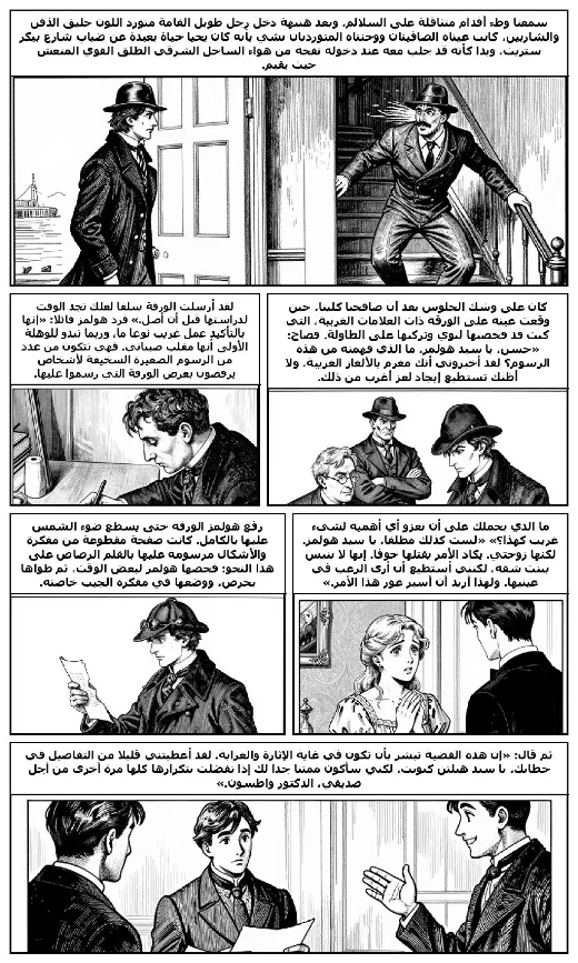 The Adventure of the Dancing Men manga adaptation by Arthur Conan Doyle · Page 3