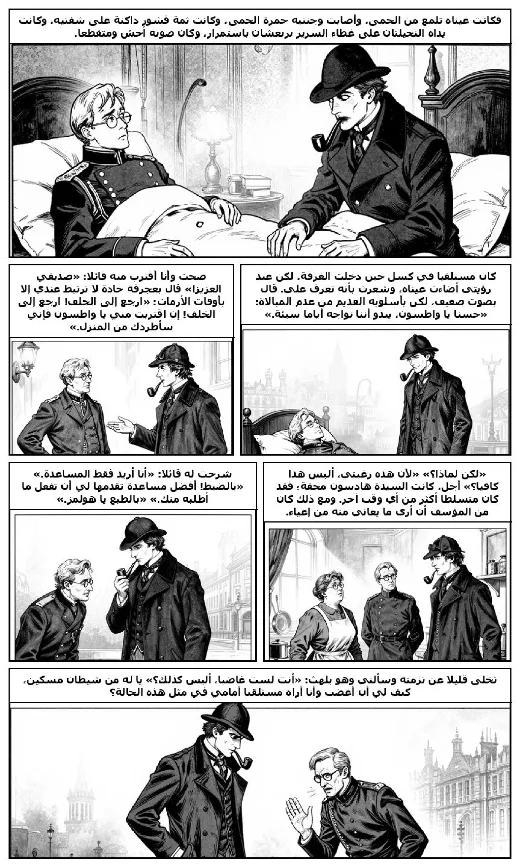 The Adventure of the Dying Detective manga adaptation by Arthur Conan Doyle · Page 3