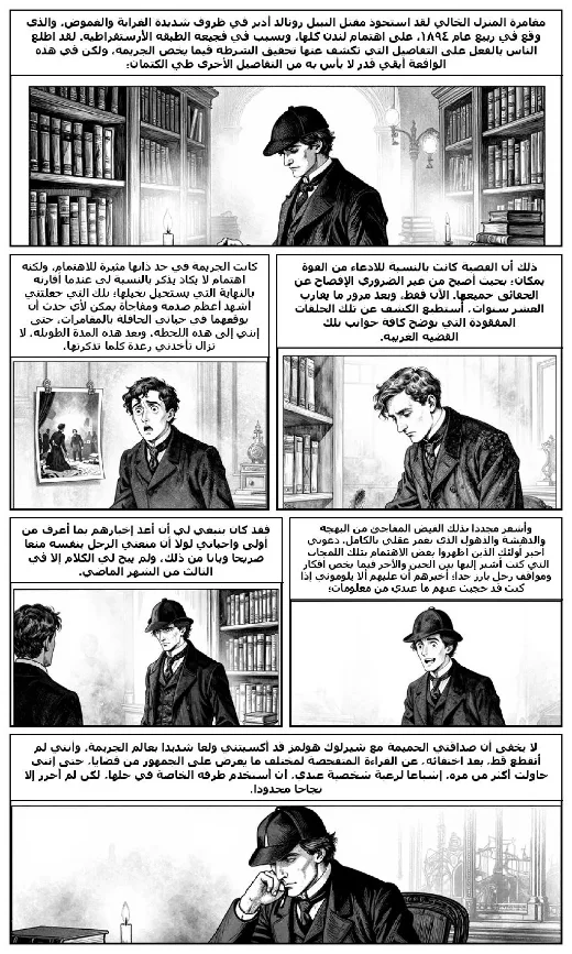 The Adventure of the Empty House manga adaptation by Arthur Conan Doyle · Page 1