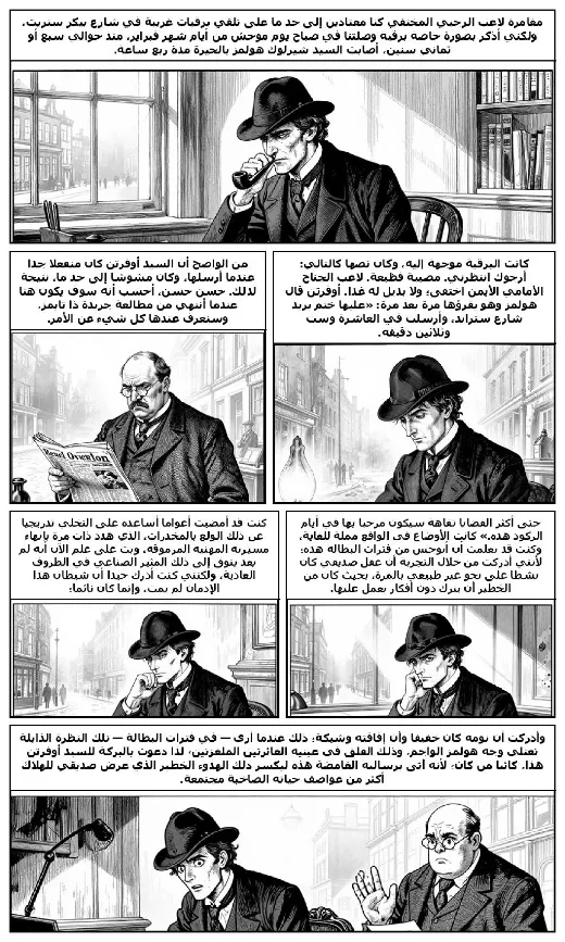 The Adventure of the Missing Three-Quarter manga adaptation by Arthur Conan Doyle · Page 1