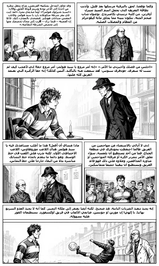 The Adventure of the Missing Three-Quarter manga adaptation by Arthur Conan Doyle · Page 2