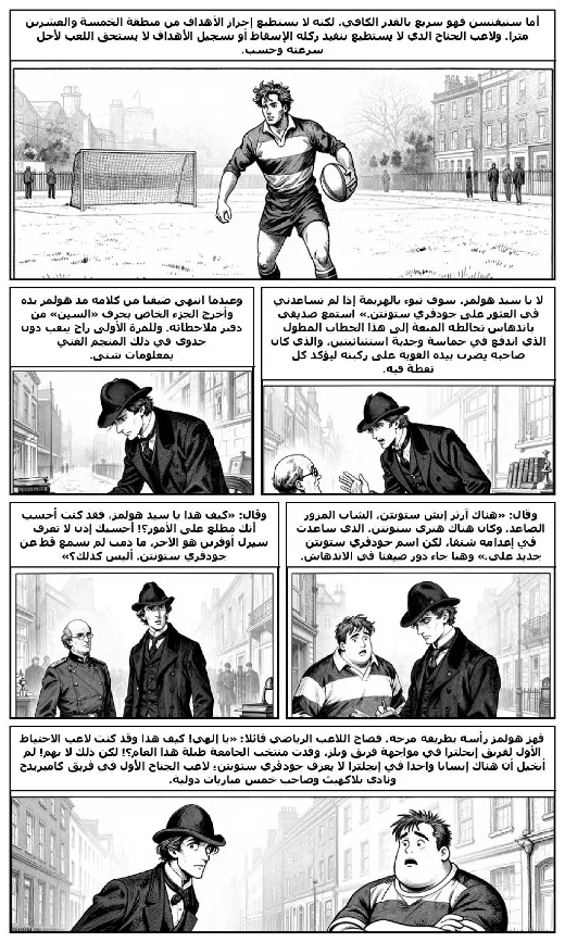 The Adventure of the Missing Three-Quarter manga adaptation by Arthur Conan Doyle · Page 3